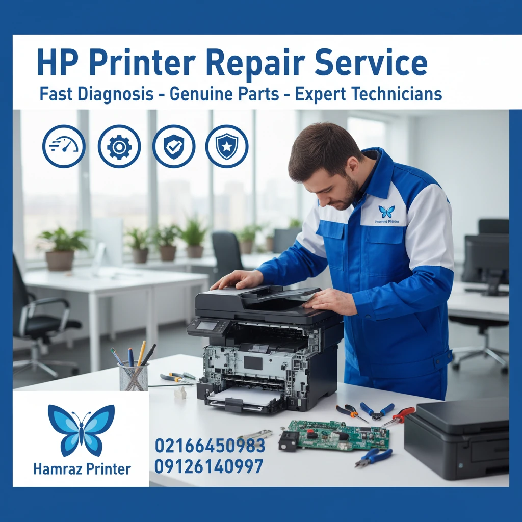 جنرال سرویس پرینتر HP در محل: سرمایه‌گذاری هوشمندانه برای سلامت دستگاه شما