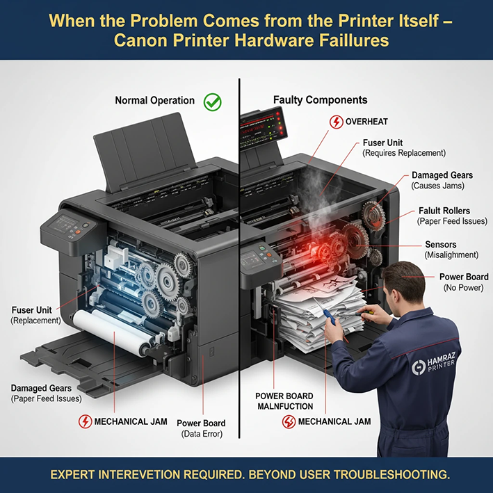 بخش چهارم: چه زمانی مشکل از خود پرینتر است؟