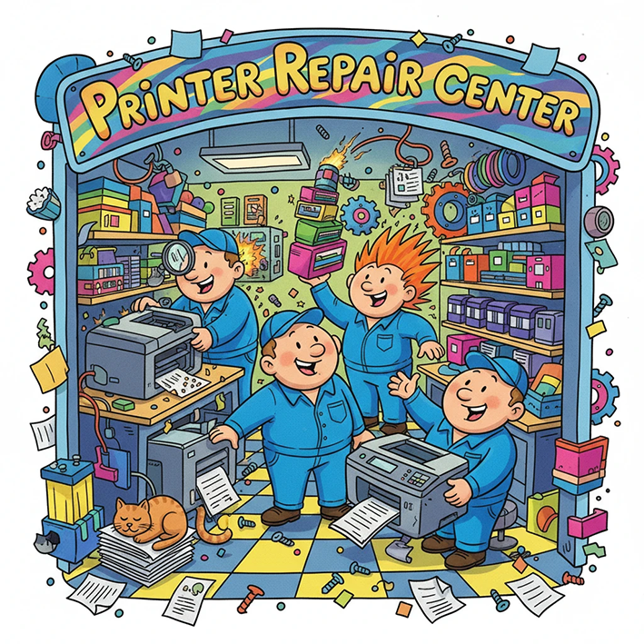 بررسی تفاوت مراکز مجاز و غیرمجاز تعمیر پرینتر در ونک