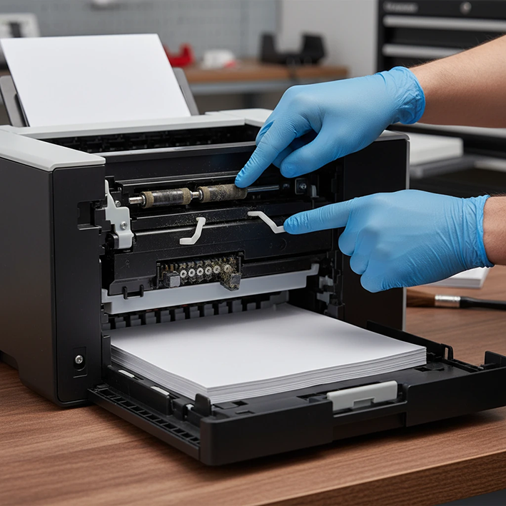 آموزش تصویری رفع خطای no paper در پرینترهای لیزری آموزش تصویری رفع خطای no paper در پرینترهای لیزری